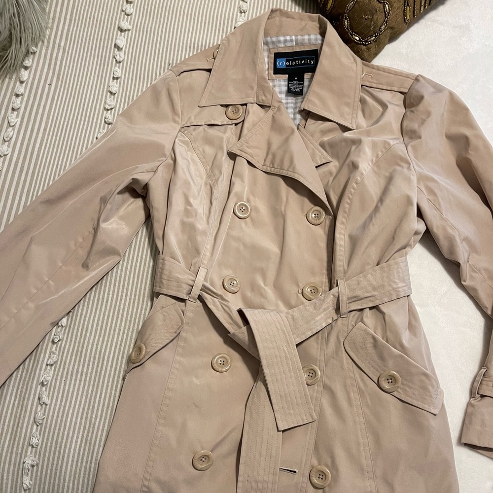 Relativity Trench Coat NWT